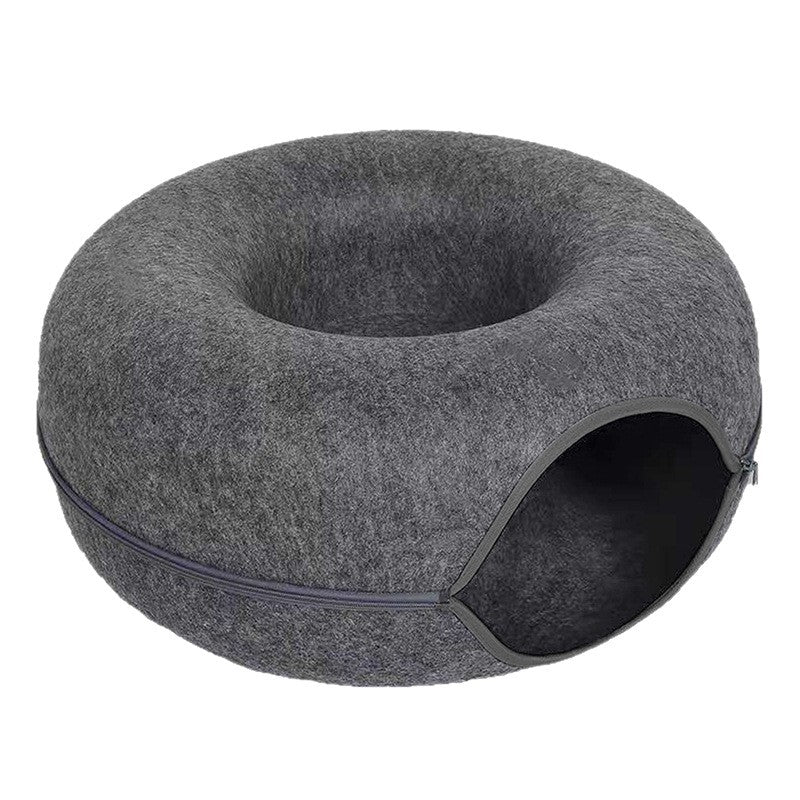 Purrden felt cat cave - Dark Gray