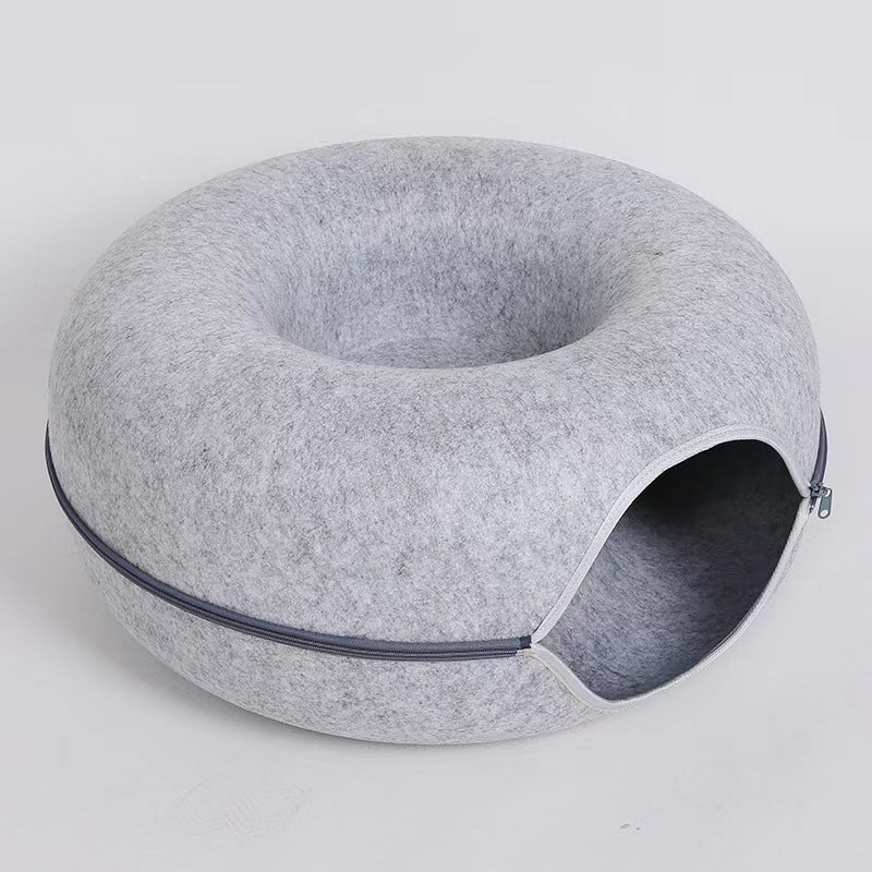 Purrden felt cat cave - Light Gray